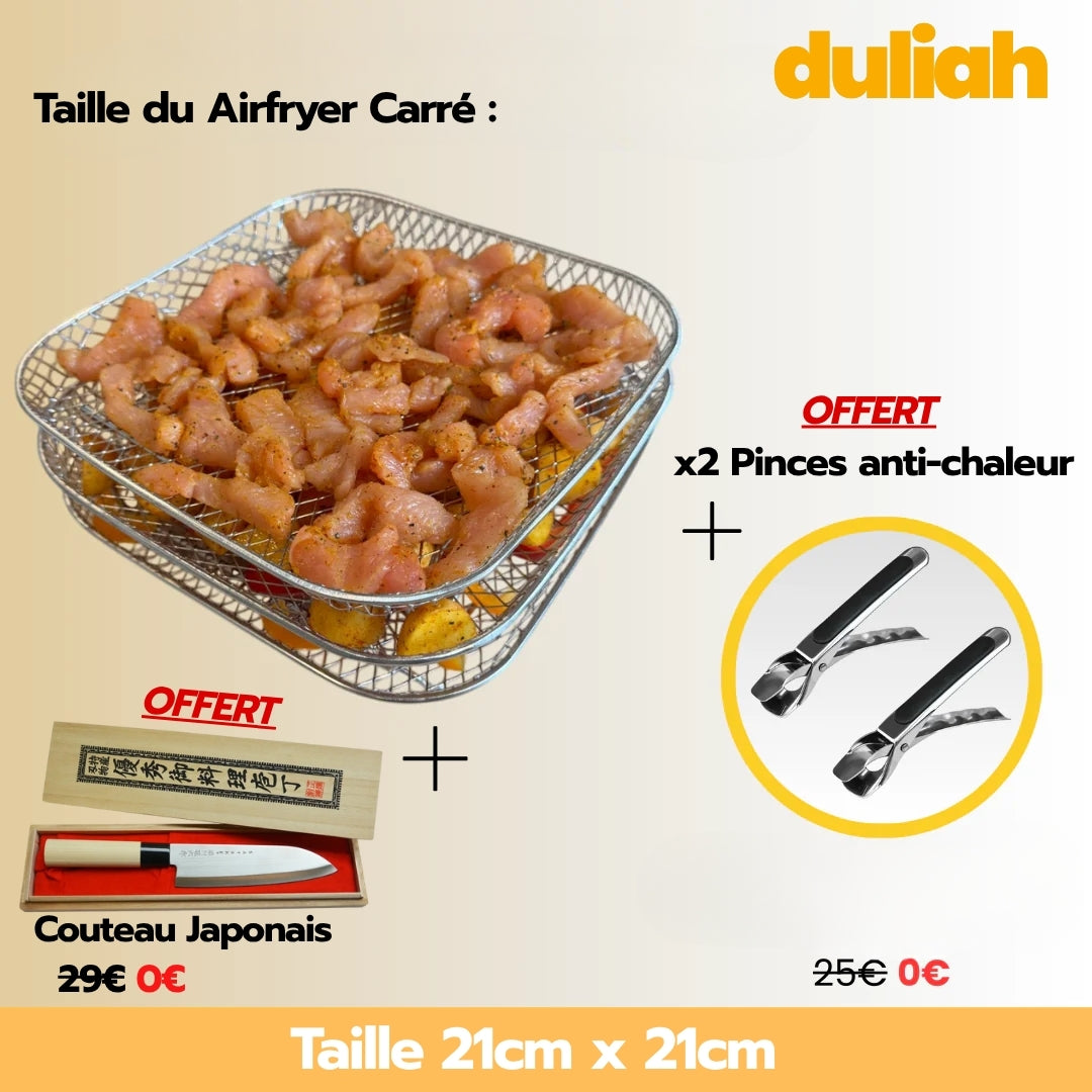 Grille Airfryer - 1 couteau Japonais OFFERT