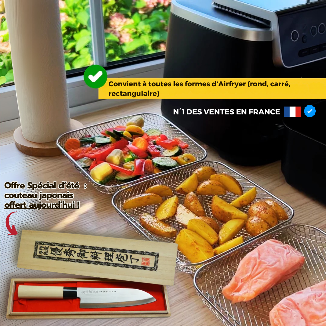 Grille Airfryer - 1 couteau Japonais OFFERT